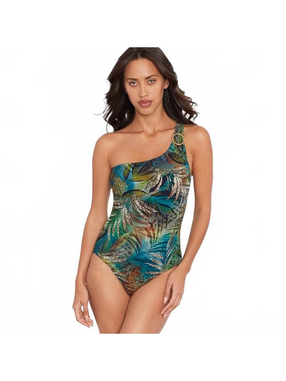 Amoressa Cameroon Tellicherry Swimsuit One Shoulder One Piece Miraclesuit 10